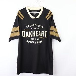 Bacardi Oakheart Mens Medium Soccer Jersey Black